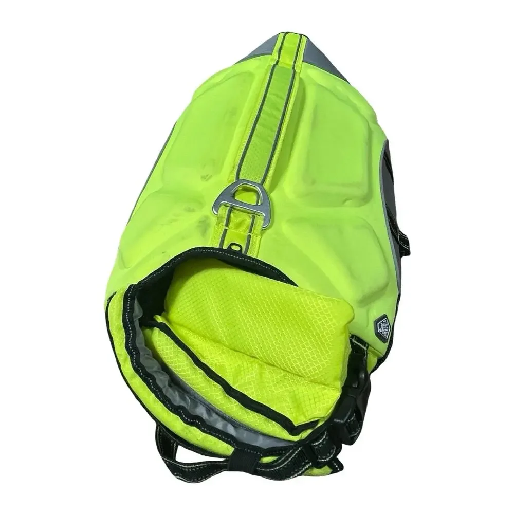 Arcadia Trail High Visibility Dog Life Jacket Flotation Aid Yellow Large